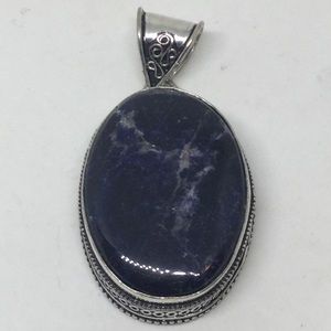Sodalite Silver Pendant - SOLD